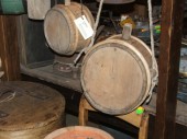 Smaller wooden barrels