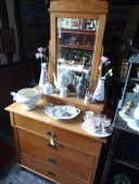 Chest of drawers w mirror , early 1900 , renovated Chest of drawers w mirror , early 1900 , renovated