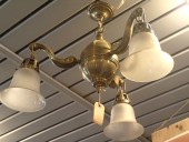 ca 1900 hanging lamp / all original